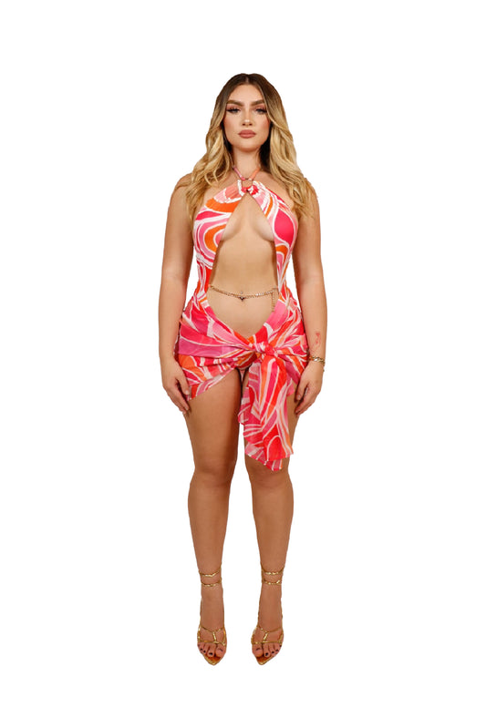PINK COSMOS SARONG